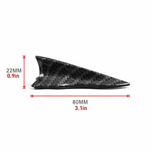 Universal Car Roof Shark Fin Decorative Sticker Carbon Fiber Decors Accessories