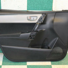 14-18 Corolla Black Gray FB16 Left Front Interior Door Trim Panel Driver Armrest