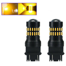 2x Yellow Amber 3157 3156 LED DR Turn Signal Parking Lights Blinker Corner Bulbs