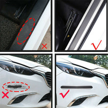 5D Carbon Fiber Vinyl Car Door Sill Scuff Protector Anti Scratch Sticker