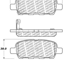 Disc Brake Pad Set-Base Rear Centric 500.09052
