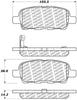 Disc Brake Pad Set-Base Rear Centric 500.09052