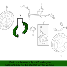 Genuine Toyota Brake Shoes 04495-02212