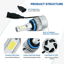 2000W CREE H11 H9 H8 LED Headlight Kits Hi/Lo Power 6000K White 300000LM Bulbs