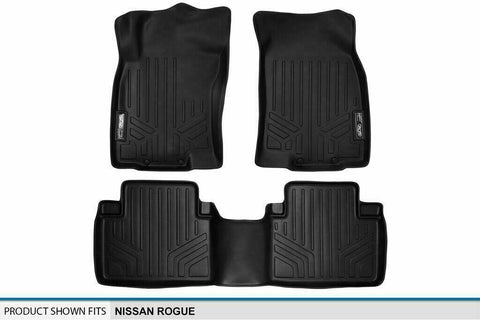 SMARTLINER 2 Row Liner Set Black for 2014-2020 Nissan Rogue