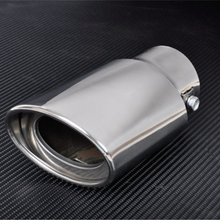 Chrome Stainless Steel Car Rear Exhaust Pipe Tail Throat Muffler Pipe Universal