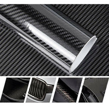 Accessories Carbon Fiber Vinyl Film 7D Car Interior Wrap Stickers Moulding Trim