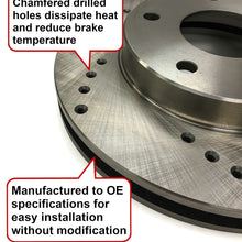 R1616D Rear Drilled Brake Rotor pair of 2