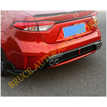 Black Rear Diffuser Bumper Lip Spoiler Exhaust For Toyota Corolla L LE XLE 2020