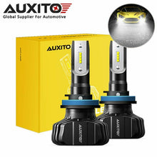 AUXITO H11 H8 H9 LED Headlight 9000LM White Light Kit Hi Lo Beam Bulb 6000K B7