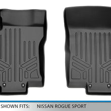 SmartLiner All Weather Floor Mats Liner Black for 2017-2019 Nissan Rogue Sport