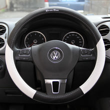 2019 Black White Slip On Style Steering Wheel Cover Perfect Fit Long Lasting