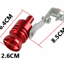 1*Turbo Sound Whistle Blow Off Valve Noise Simulator Muffler Tip Car 10.9*2.92cm