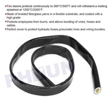 6MM x 4M Silicone Coated Fiberglass Fire Sleeve Heat Shield Hose Protector