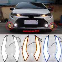 2X For Toyota Corolla 2020 L/LE/XLE LED front bumper fog light DRL running light