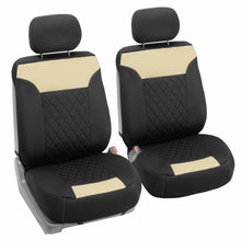 Front Bucket Seat Covers Pair Neosupreme For Auto Car SUV Beige Black