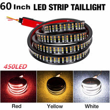 60" Triple Row 450LED 3 Colors Tailgate Flowing Turn Signal Brake Reverse Light