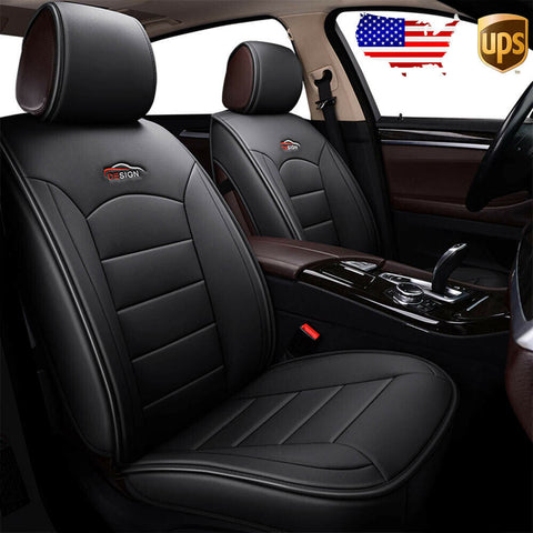 US 9pc Car 5-Seat PU Leather Seat Cover Cushion For Nissan Altima Sentra Rogue