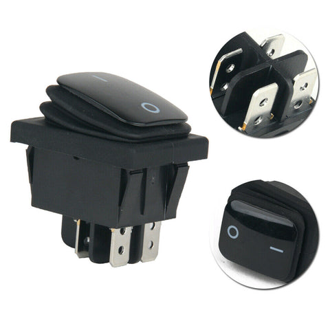 1x 12V Waterproof Car Boat Round Rocker ON/OFF TOGGLE SPST SWITCH Accessories
