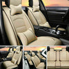 Universal Car Seat Covers 5-Seat PU Leather Surround Protector Cushions Full Set
