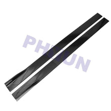 86.6" Car Side Skirt Extension Splitter Body Diffuser Kit Winglet Carbon Look US