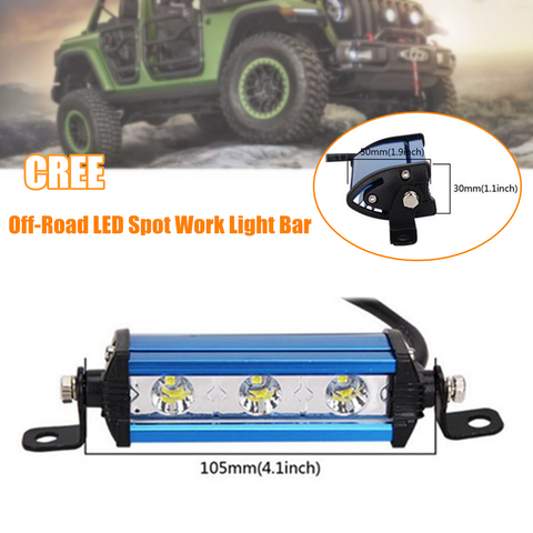 Car Ultra Thin Single Row CREE LED Spotlight Light Bar Off-Road 6000K Waterproof