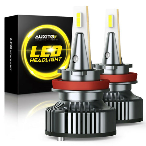 AUXITO H11 LED Low Beam Headlight Bulbs 72W SMD WHITE 6000K Super Bright 16000LM
