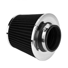 Air Intake Kit Black Pipe Diameter 3"+Cold Air Intake Filter+ Clamp+ Accessories