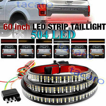 60" TRIPLE LED Tailgate Bar Sequential Turn Signal Pickup Reverse Brake Light