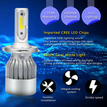 H4 9003 HB2 LED High Low Beam Headlight Kit 390000LM 2600W Bulbs 6000K White C9