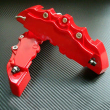 3D 4PCS Car Universal Disc Brake Caliper Covers Front & Rear Kit w/Keyring Red