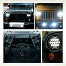 Pair 7" INCH LED Headlights Hi/Lo Beam DRL /2 Wire for Jeep Wrangler JK LJ CJ