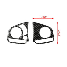 Real Carbon Fiber Steering Wheel Switch Cover Trims For Honda Civic 2016-2020