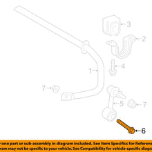 TOYOTA OEM 16-18 Prius Stabilizer Sway Bar-Rear-Stabilizer Link Bolt 90105A0345