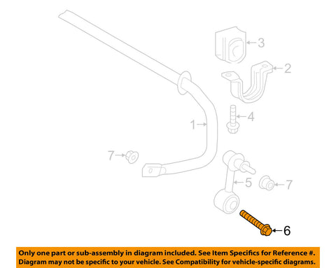 TOYOTA OEM 16-18 Prius Stabilizer Sway Bar-Rear-Stabilizer Link Bolt 90105A0345