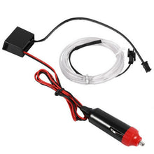 6.6ft White Cold LED Car Indoor Door Atmosphere Wire Moulding Strip Light Lamp