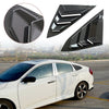 US Carbon Fiber Rear Side Window Quarter Louver Cover Vent For Honda Civic 16-20