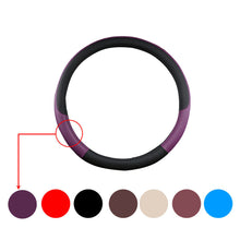 PU Leather Car Steering Wheel Cover Anti-slip Protector Fit For 38cm Accessories