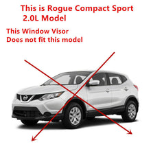 For Nissan Rogue 14-2019 OEJDM Window Visor Vent Sun Shade Rain Guard Deflectors