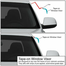 For 2016-2020 Honda Civic Sedan 4pcs Window Sun Rain Visors Guard Wind Deflector