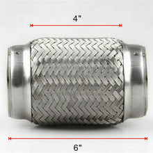 Durable Car Exhaust Flex Pipe Stainless Steel Double Braid 3" Inlet x 6" Long