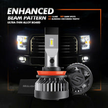 SEALIGHT H11/H8/H9 LED Headlight Bulbs Super White High/Low Beam&Fog Light 6000K