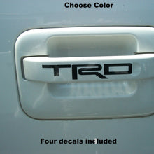 "TRD" Decals (4) Door Handle FITS: Toyota Tacoma Tundra FJ Cruiser