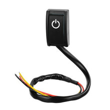 Turn ON/OFF Switch LED Light RV Truck DC12V/200mA/2.4W Car Push Button Latching