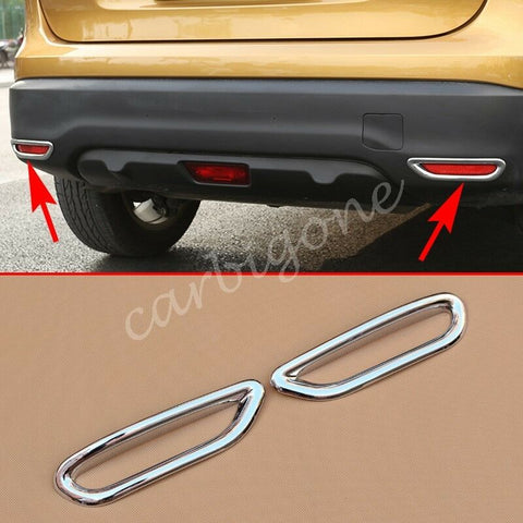 Chrome Rear Fog Light Cover Trim For Nissan Rogue Sport 2017-2020 Accessories
