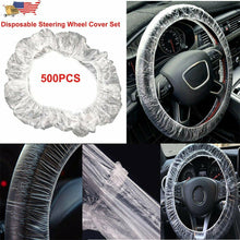 500 Pcs Disposable Plastic Steering Wheel Cover For Car Clear Plastic Protective