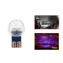 USB Car Interior Atmosphere Neon Light LED Colorful Projector Lamp Accessories