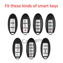 Carbon Fiber ABS Solid Car Key Keychain Cover For Nissan Infiniti Most Vehicles