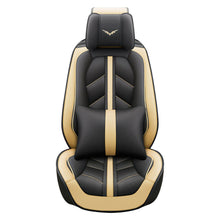 Luxury PU Leather Car Seat Cover Universal Interior Front+Rear 5 Seats Cushions