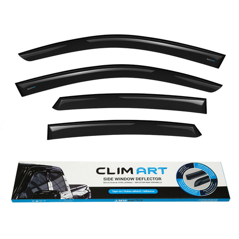CLIM ART Side Window deflectors for Honda Civic 2016-2020 Sedan Tape-on 4 pieces